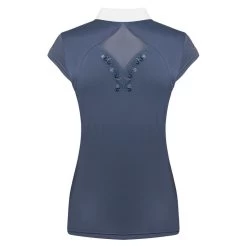 Fair Play Women's Cathrine Rose Gold Sleeveless Competion Shirt - Steel Blue 7 Fair Play Women's Cathrine Rose Gold Sleeveless Competion Shirt - Steel Blue -Equestrian Supply Store 595696 800 800