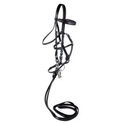 Nunn Finer Fairhill Figure 8 Event Bridle - Black/Brass
