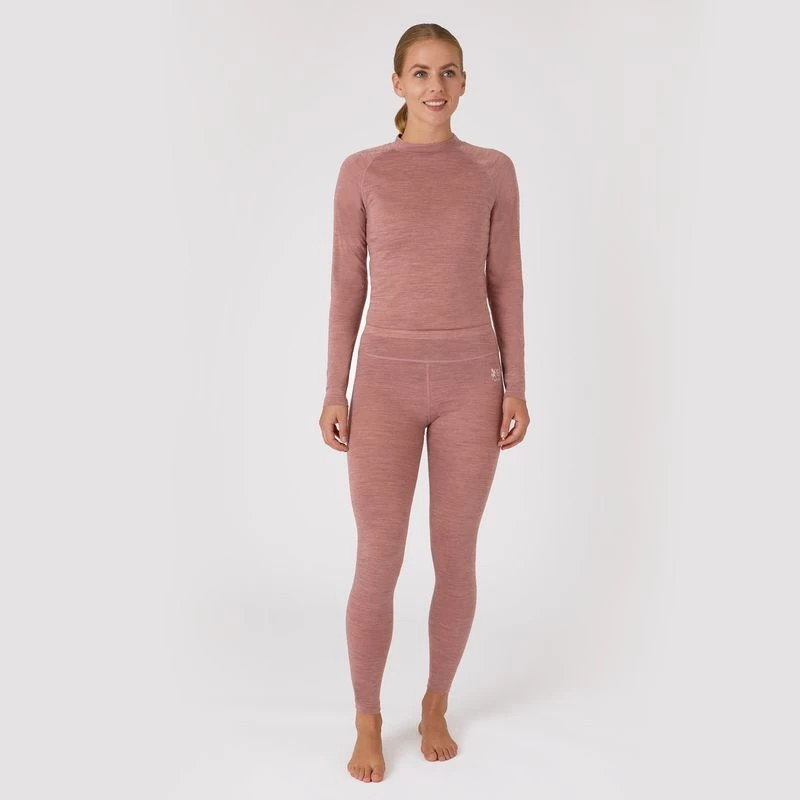 B Vertigo Women's Roxie Woolmix Long Underwear - Old Rose 6 B Vertigo Women's Roxie Woolmix Long Underwear - Old Rose - Image 4