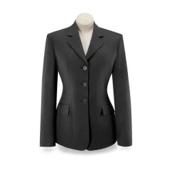 RJ Classics Women's Devon Show Coat - Black Herringbone