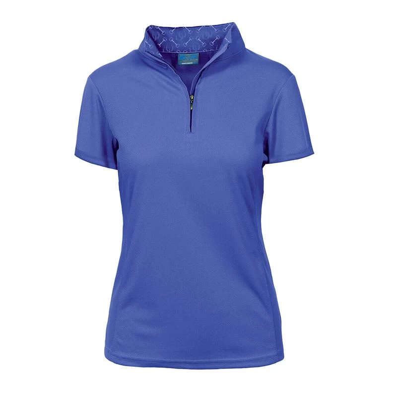 Ovation Women's CoolRider UV Tech Short Sleeve Shirt - Bright Blue 3 Ovation Women's CoolRider UV Tech Short Sleeve Shirt - Bright Blue