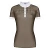Fair Play Women's Aiko Short Sleeve Competition Shirt - Taupe Grey -Equestrian Supply Store 655642 800 800
