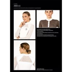 Fair Play Women's Aiko Long Sleeve Competition Shirt - Dusty Pink -Equestrian Supply Store 655752 800 800