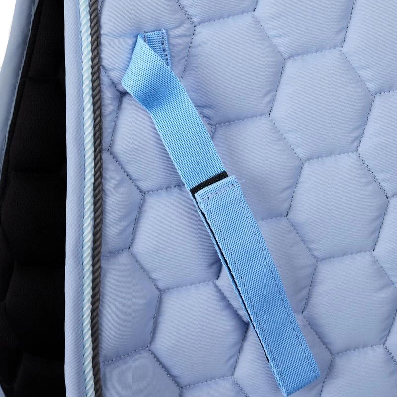 Horze Arizona Double Corded Dressage Saddle Pad - Cashmere Blue 4 Horze Arizona Double Corded Dressage Saddle Pad - Cashmere Blue - Image 2