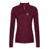 Fair Play Women's Paula Long Sleeve Tech Shirt - Burgundy 2 Fair Play Women's Paula Long Sleeve Tech Shirt - Burgundy -Equestrian Supply Store 664681 800 800