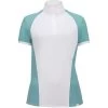 RJ Classics Women's Remi Short Sleeve Show Shirt - White/Porcelain Green 2 RJ Classics Women's Remi Short Sleeve Show Shirt - White/Porcelain Green -Equestrian Supply Store 675589 800 800