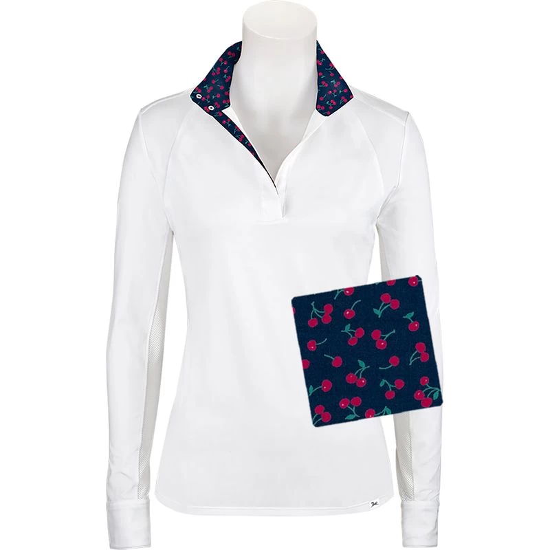 RJ Classics Women's Maddie 37.5 Show Shirt - White/Cherries 3 RJ Classics Women's Maddie 37.5 Show Shirt - White/Cherries