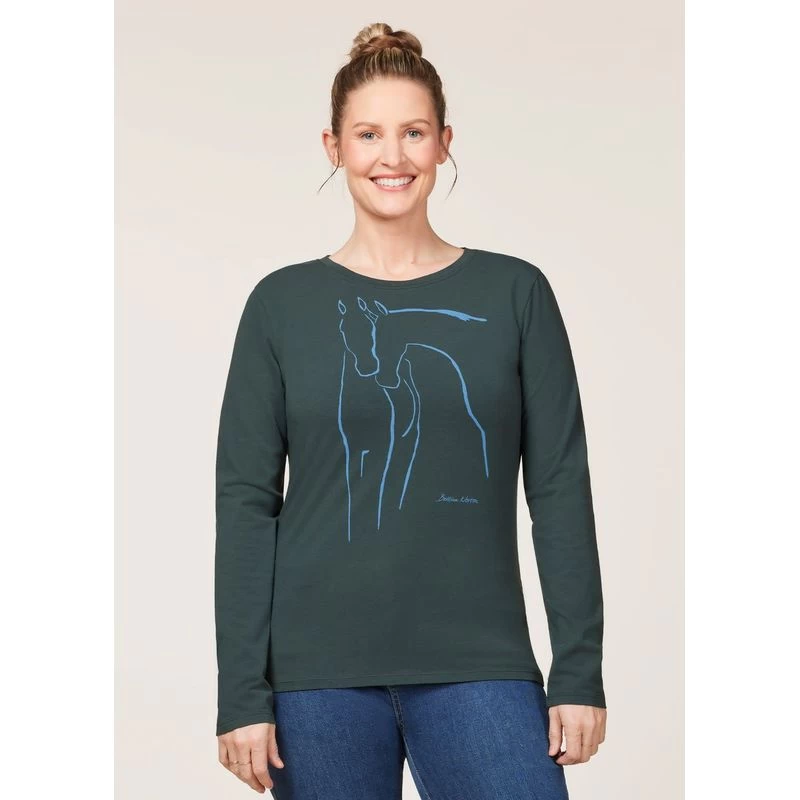 EQL Women's Held Long Sleeve T-Shirt - Hunter 4 EQL Women's Held Long Sleeve T-Shirt - Hunter - Image 2
