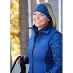 Kerrits Women's Full Motion Quilted Vest - True Blue -Equestrian Supply Store 682685 800 800