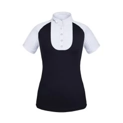 Fair Play Women's Justine Short Sleeve Compeition Shirt - Black/White