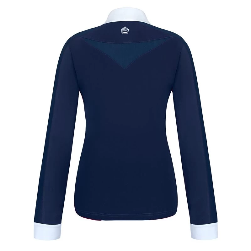 Fair Play Women's Claire Long Sleeve Competition Shirt - Navy/White 4 Fair Play Women's Claire Long Sleeve Competition Shirt - Navy/White - Image 2