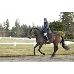 Kerrits Women's Horsey Houndstooth Insulated Parka - Peppercorn Houndstooth/Black -Equestrian Supply Store 694522 800 800