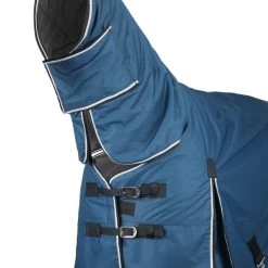 Horze Glasgow Medium Weight Combo Turnout Blanket 150g - Opal Blue -Equestrian Supply Store 695783 800 800