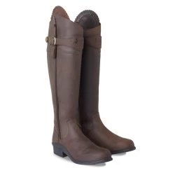 B Vertigo Women's Ashley Waterproof Tall Riding Boots - Brown