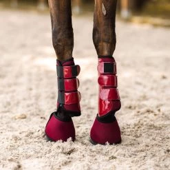 Horze Smoky Twilight Air Mesh Brushing Boots - Anemone Dark Pink 7 Horze Smoky Twilight Air Mesh Brushing Boots - Anemone Dark Pink -Equestrian Supply Store 697105 800 800