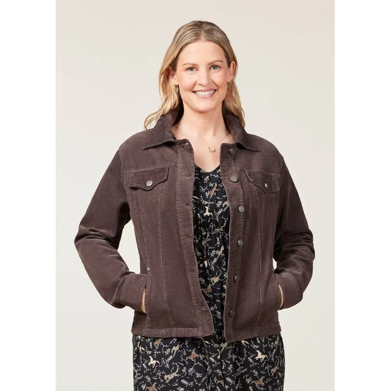 EQL Women's In Motion Corduroy Jacket - Sable 4 EQL Women's In Motion Corduroy Jacket - Sable - Image 2