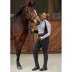 Kerrits Women's Arena K-Pro Knee Patch Breeches - Black -Equestrian Supply Store 699030 800 800