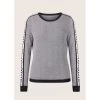 EQL Women's Snaffle Stripe Sweater - Black/White Herringbone