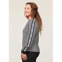 EQL Women's Snaffle Stripe Sweater - Black/White Herringbone -Equestrian Supply Store 711473 800 800